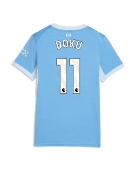 Ženski Nogometna dresi replika Manchester City Jeremy Doku #11 Domači 2026-27 Kratek rokav Ženski Nogometna dresi replika Manchester City Jeremy Doku #11 Domači 2026-27 Kratek rokav